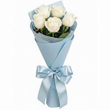 Букет 5 Белых роз Проуд #REPLACE_PRED# Верховажье