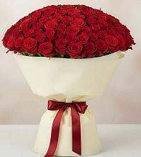 Букет 101 Красная роза Милано в Верховажье