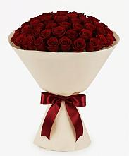Букет 101 Бордовая роза Блэк Бакарра в Верховажье