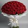 Букет 101 Красная роза Блэк Мэджик в Верховажье