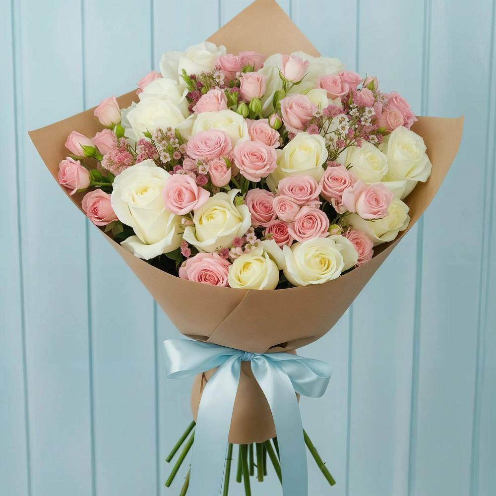 Букет цветов из: Розы в Верховажье