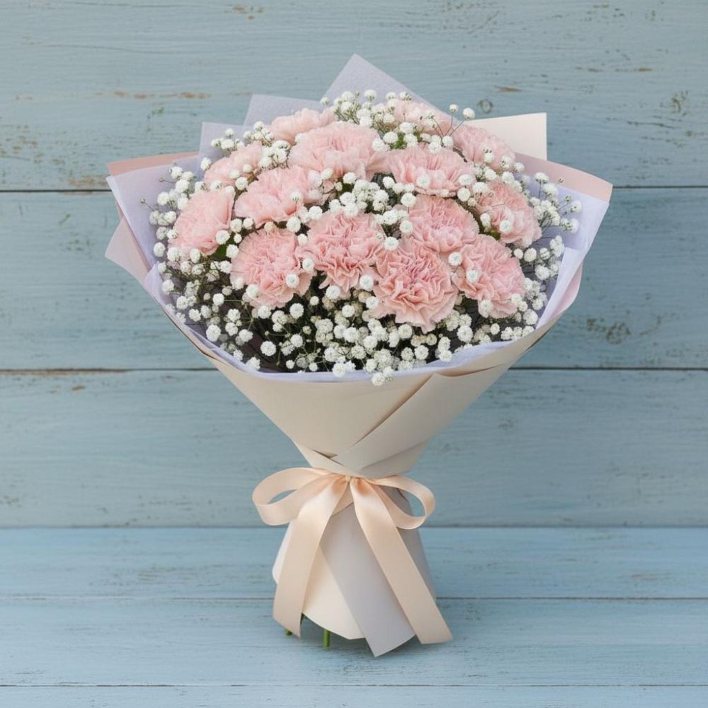 Букет цветов из: Гвоздики в Верховажье