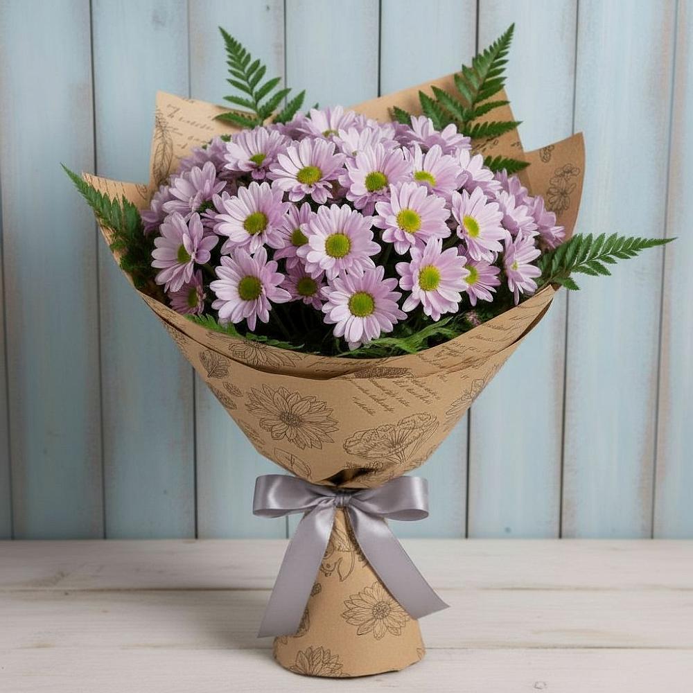 Букет цветов из: Хризантемы в Верховажье