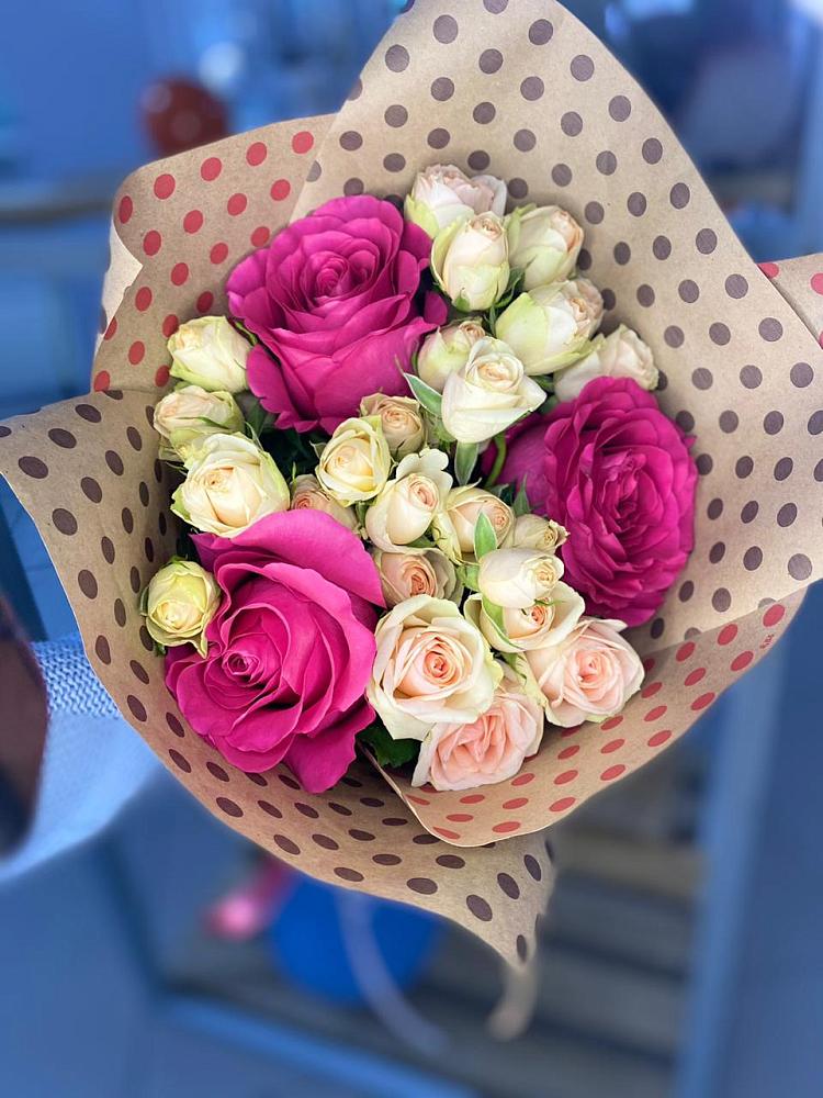 Букет цветов из: Розы в Верховажье