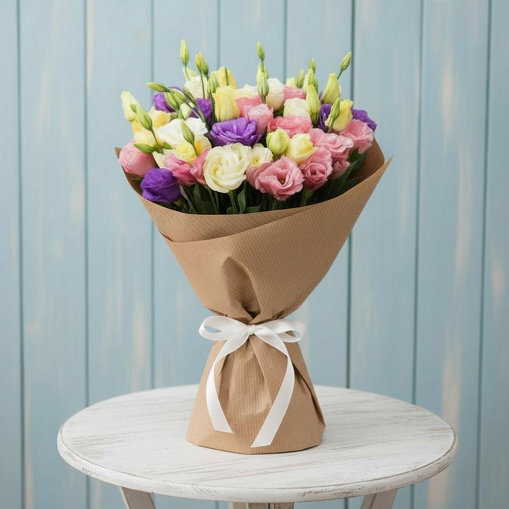 Букет цветов из: Лизиантусы в Верховажье