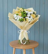 Букет цветов из:  Хризантемы и Розы в Верховажье