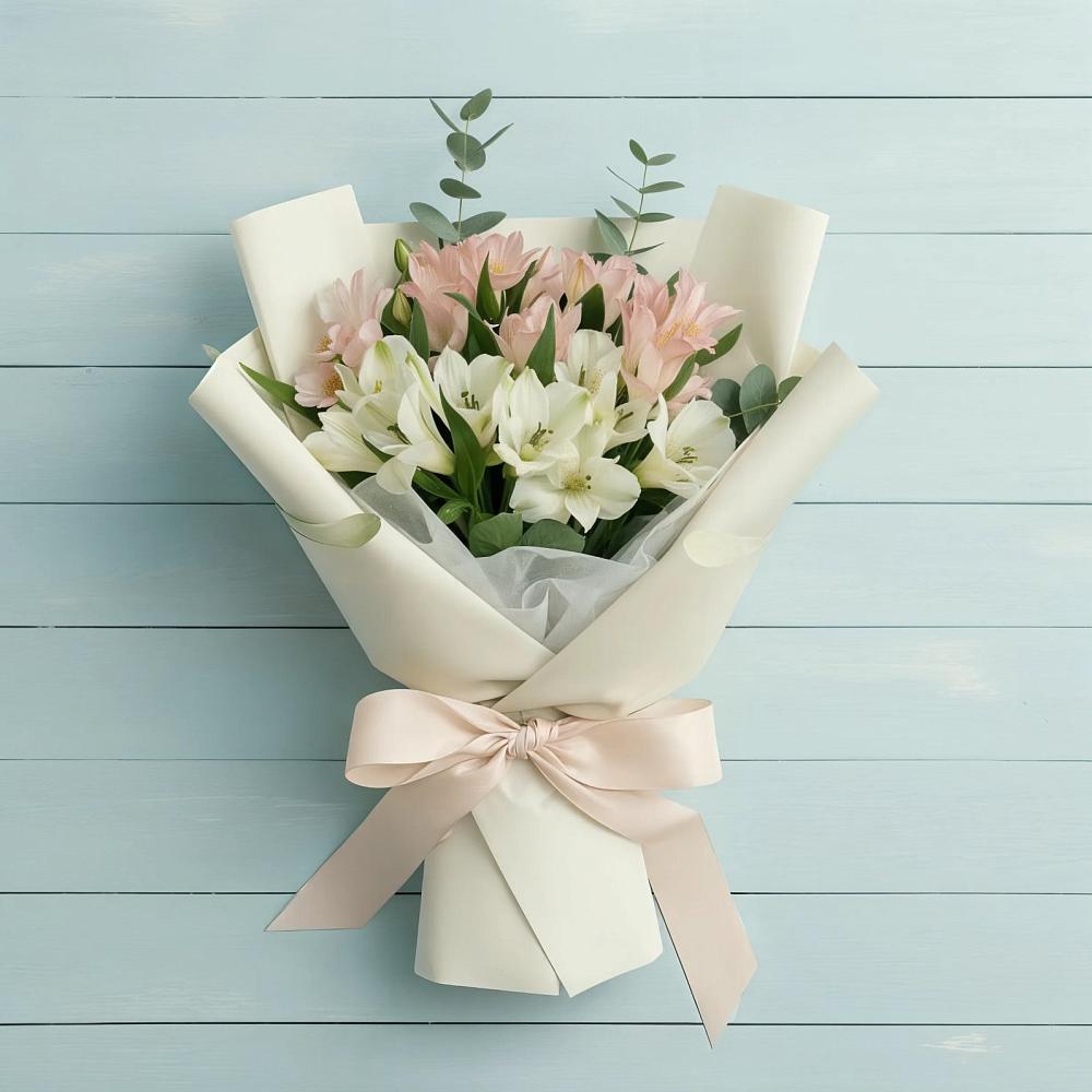 Букет цветов из: Альстромерии в Верховажье