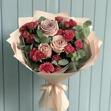 Букет цветов из:  Гвоздики и Розы #REPLACE_PRED# Верховажье