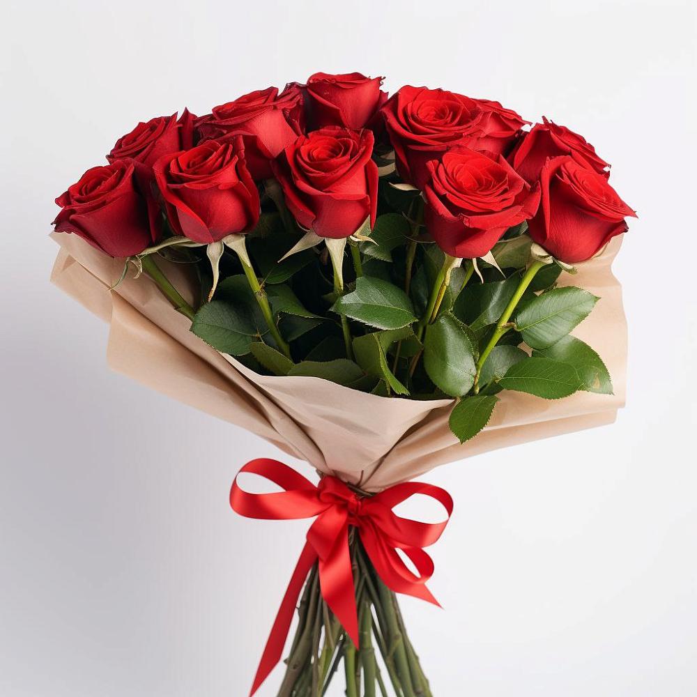 Букет 11 Красных роз Эдлесс Лав в Верховажье