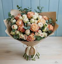 Букет цветов из:  Альстромерии и Розы #REPLACE_PRED# Верховажье