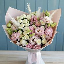Букет цветов из:  Альстромерии и Розы в Верховажье