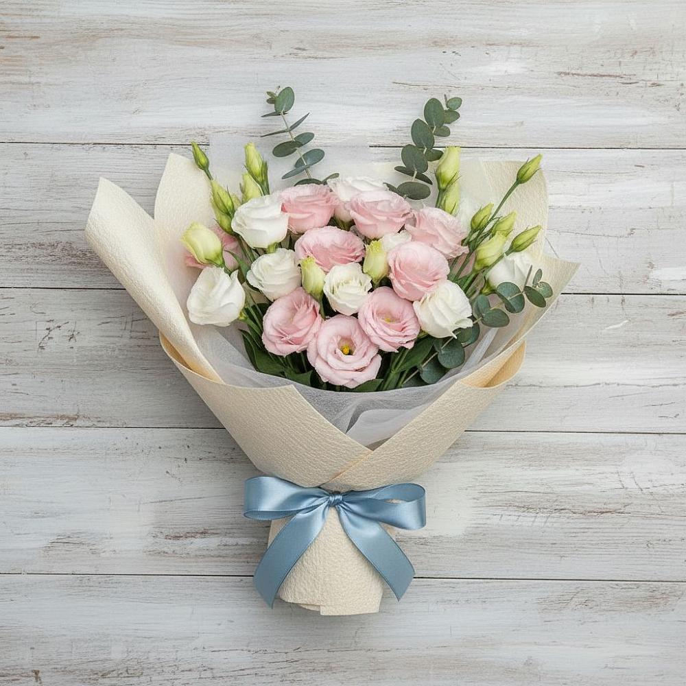 Букет цветов из: Лизиантусы в Верховажье